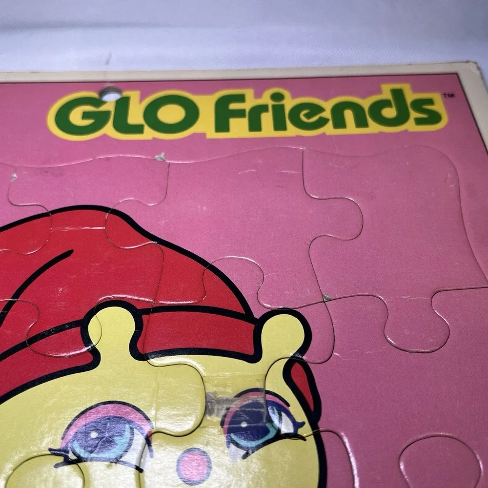Vintage 1980s Glo Worm Puzzle Friends Frame-Work Hasbro Grannybug Kids Game‎